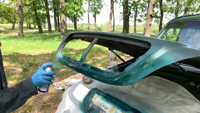 Как покрасить автомобиль без гаража, даже в лесу