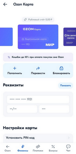 Могут ли приставы арестовать карту Озон Банка?