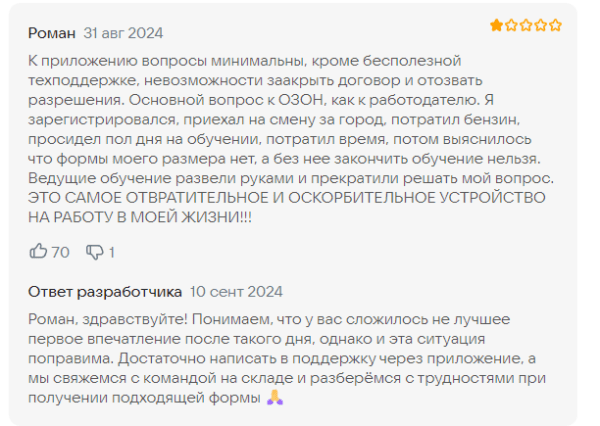 Что за приложение Озон Джоб (отзывы)?