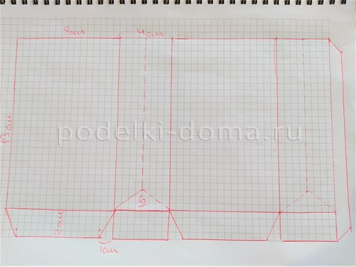 Пасхальный пакетик из картона